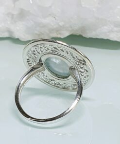 Akvamariiniga hõbesõrmus