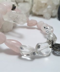 Käevõru_ roosa kvarts ja mäekristall_crystaltherapy.ee