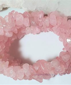 Roosa kvarts lai käevõru tsipsidest