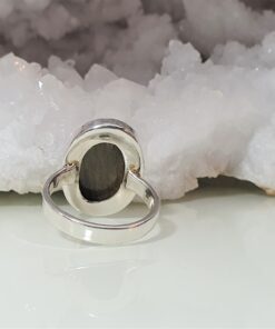 Labradoriit hõbesõrmus