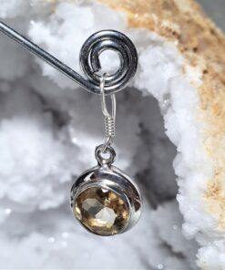 Tsitriin hõbekõrvarõngad